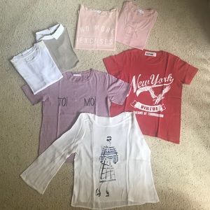 ⛔️SOLD⛔️Zara, Ann Taylor and Mango Tee’s Bundle